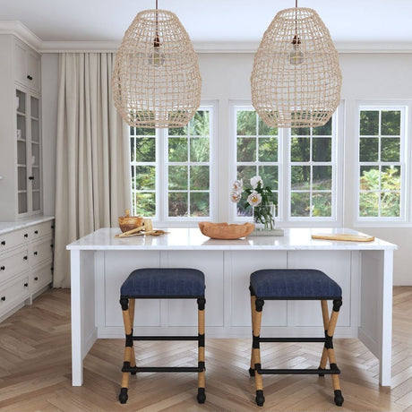 Modern European furniture - Woven Seagrass 1-Light Pendant Lamp - www.oroa.com