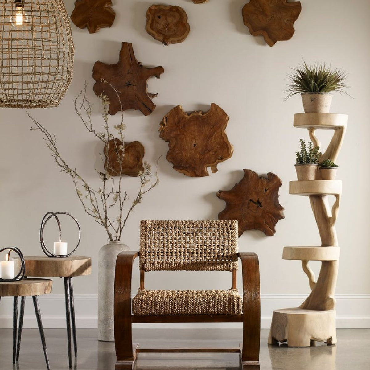 Modern European furniture - Woven Seagrass 1-Light Pendant Lamp - www.oroa.com