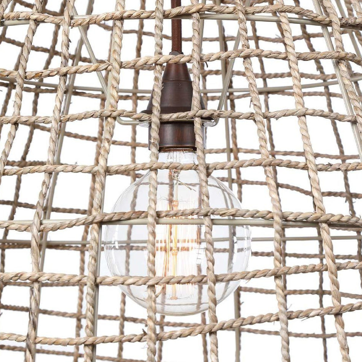 Modern European furniture - Woven Seagrass 1-Light Pendant Lamp - www.oroa.com