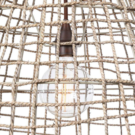 Modern European furniture - Woven Seagrass 1-Light Pendant Lamp - www.oroa.com