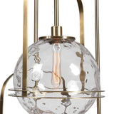 Spherical Watered Glass Pendant Lamp | Uttermost Mimas