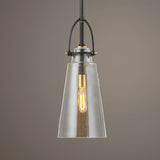 Tapered Clear Glass Pendant Lamp | Uttermost Saugus - www.oroa.com