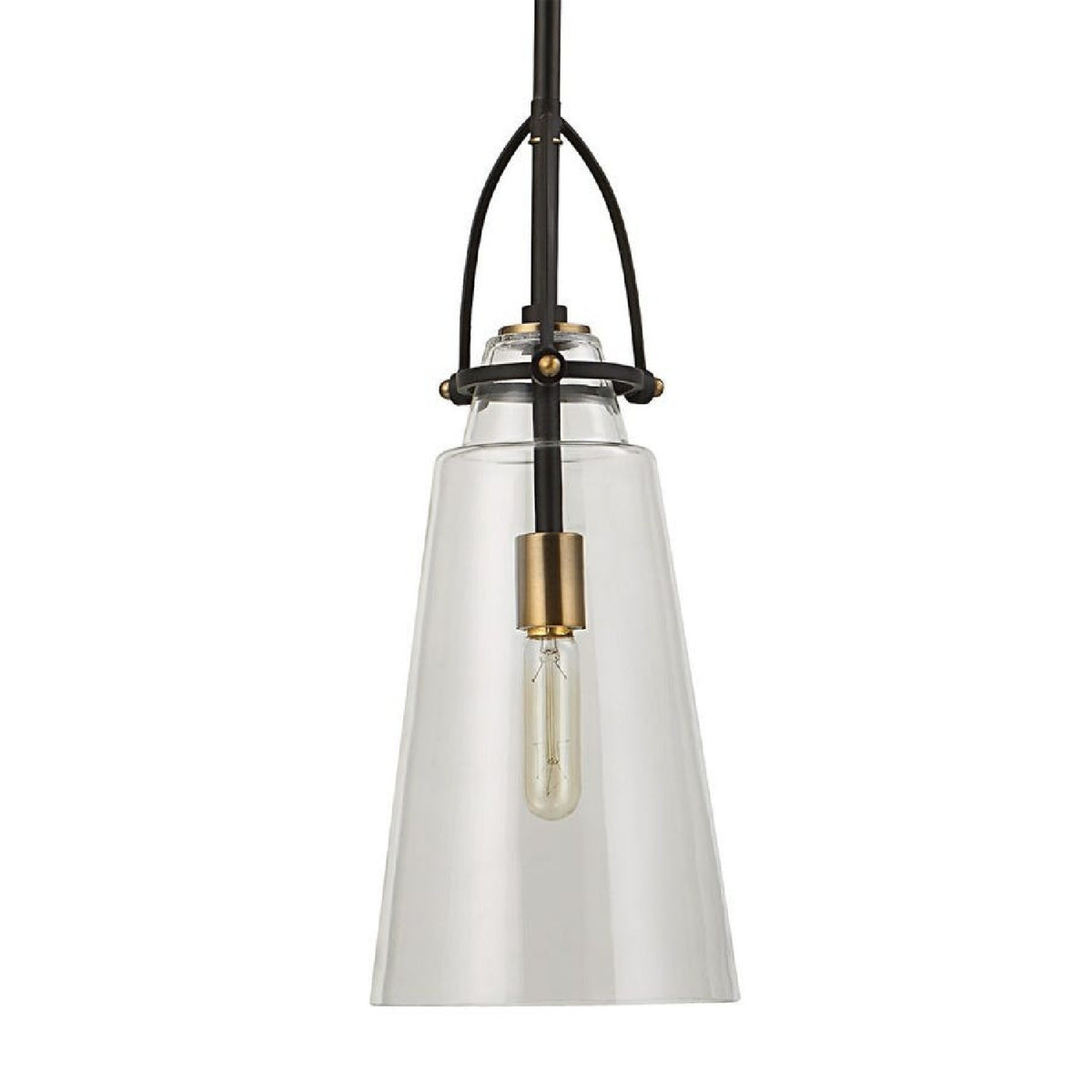 Tapered Clear Glass Pendant Lamp | Uttermost Saugus - www.oroa.com