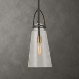 Tapered Clear Glass Pendant Lamp | Uttermost Saugus - www.oroa.com