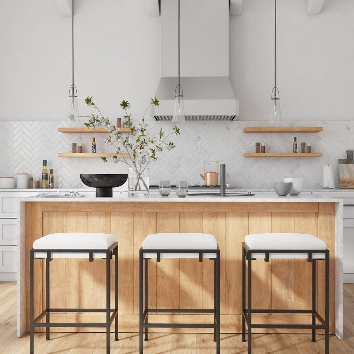 Tapered Clear Glass Pendant Lamp | Uttermost Saugus - www.oroa.com