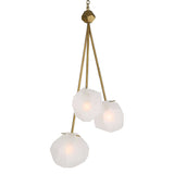 Modern European furniture - Geometrical Glass 3-Light Pendant Lamp - www.oroa.com