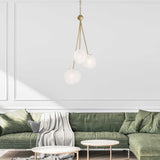 Modern European furniture - Geometrical Glass 3-Light Pendant Lamp - www.oroa.com