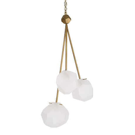 Modern European furniture - Geometrical Glass 3-Light Pendant Lamp - www.oroa.com