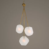 Modern European furniture - Geometrical Glass 3-Light Pendant Lamp - www.oroa.com