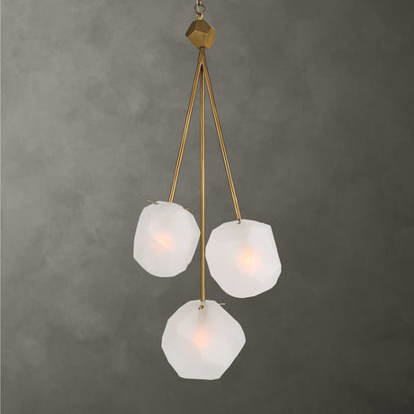 Modern European furniture - Geometrical Glass 3-Light Pendant Lamp - www.oroa.com