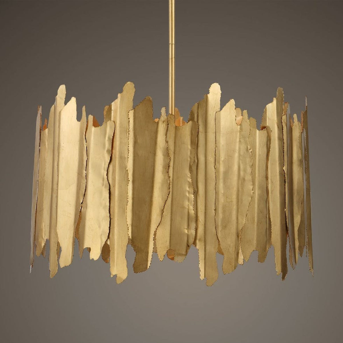 Gold Sheets 8-Light Pendant Lamp | Uttermost Golden Gate