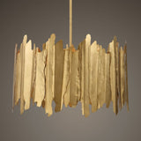 Gold Sheets 8-Light Pendant Lamp | Uttermost Golden Gate