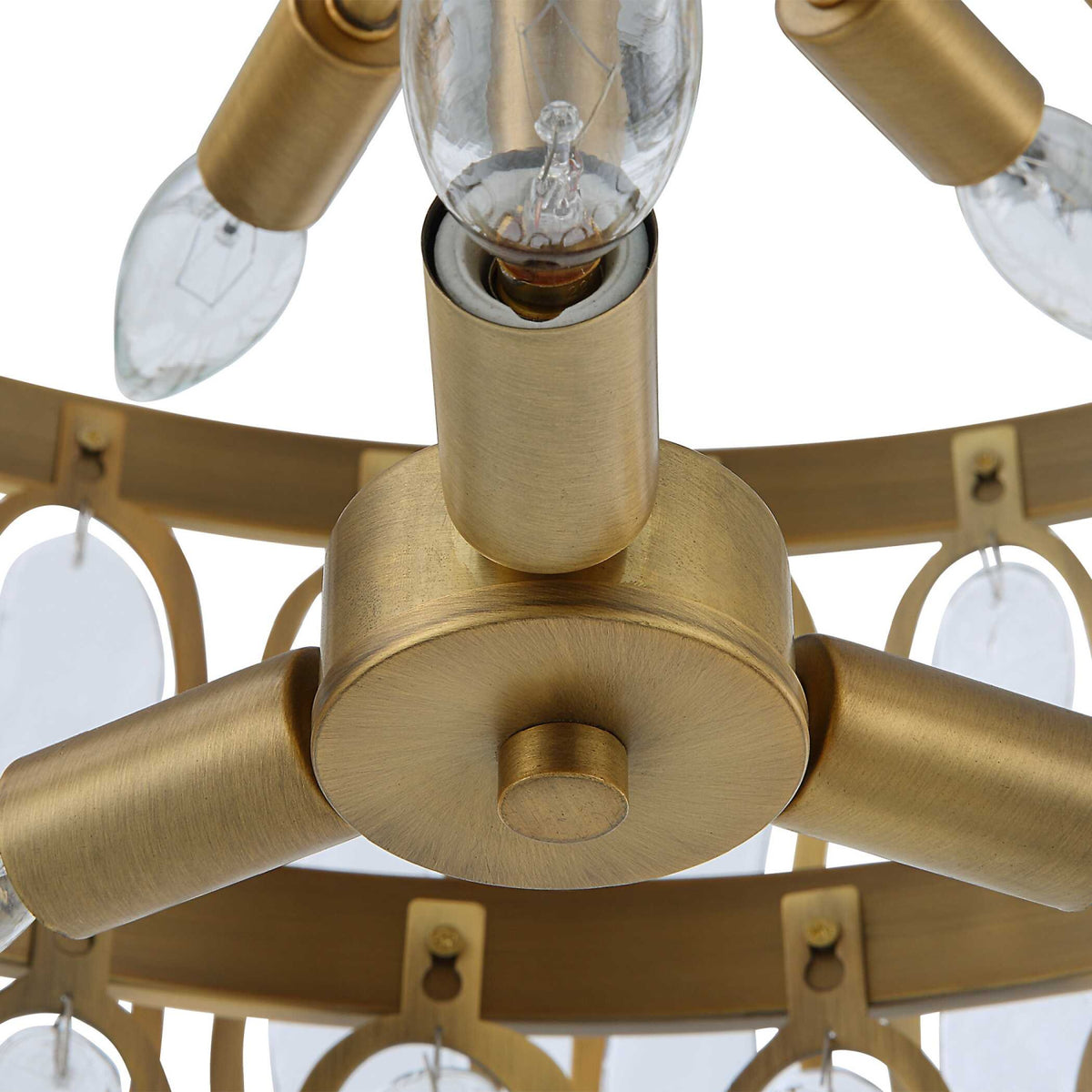 Modern European furniture - Tiered Seeded Glass 9-Light Chandelier - www.oroa.com
