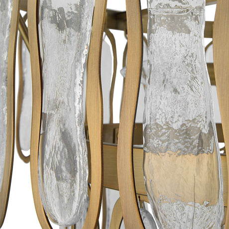 Modern European furniture - Tiered Seeded Glass 9-Light Chandelier - www.oroa.com