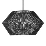 Modern European furniture - Black Rope 4-Light Pendant Lamp - www.oroa.com