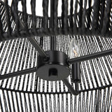 Modern European furniture - Black Rope 4-Light Pendant Lamp - www.oroa.com