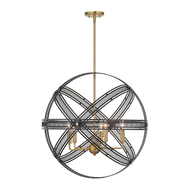 Bronze Band Sphere Pendant Lamp | Uttermost Spherical - www.oroa.com