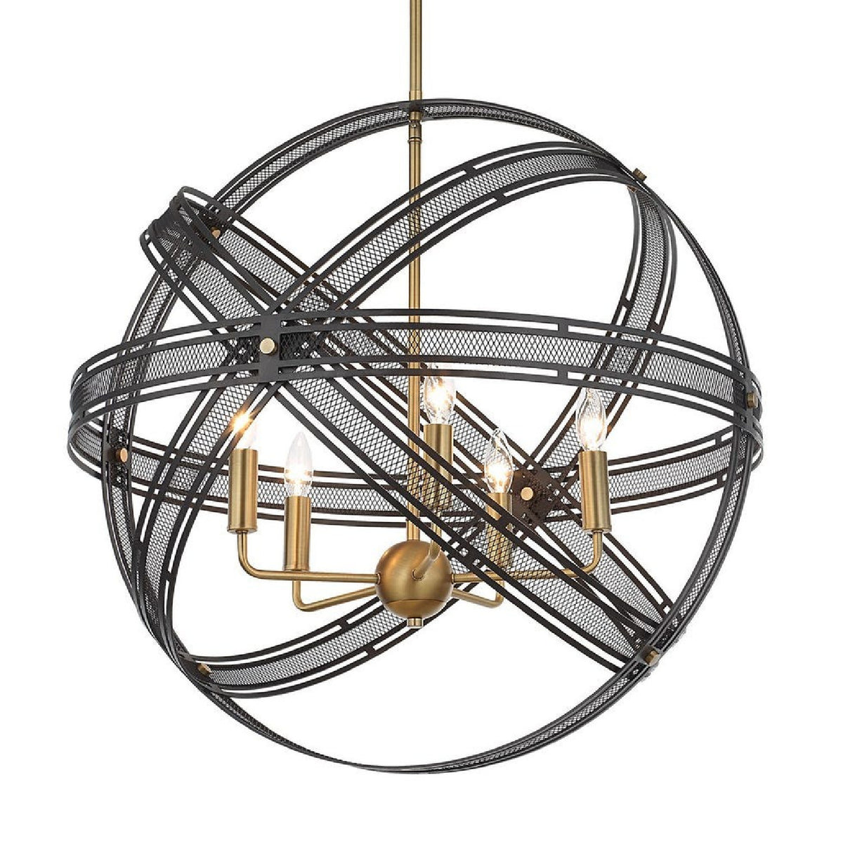 Bronze Band Sphere Pendant Lamp | Uttermost Spherical - www.oroa.com