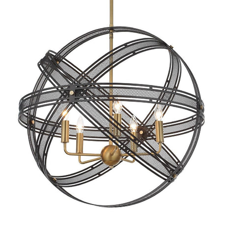 Bronze Band Sphere Pendant Lamp | Uttermost Spherical - www.oroa.com