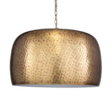 Hammered Metal Dome Pendant Lamp | Uttermost Lemont - www.oroa.com