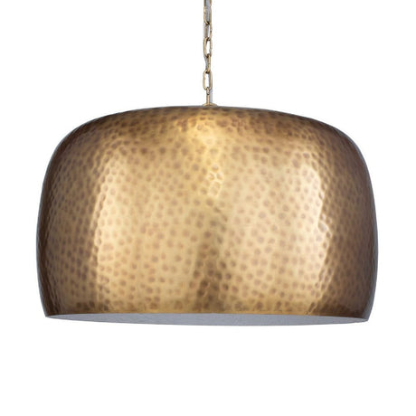 Hammered Metal Dome Pendant Lamp | Uttermost Lemont - www.oroa.com