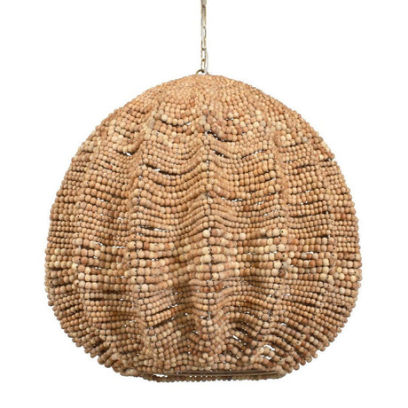 Natural Wooden Beads Pendant Lamp | Uttermost Kauri - www.oroa.com