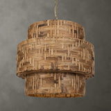 Modern European furniture - Hand-Woven 4-Light Pendant Lamp - www.oroa.com