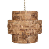 Modern European furniture - Hand-Woven 4-Light Pendant Lamp - www.oroa.com
