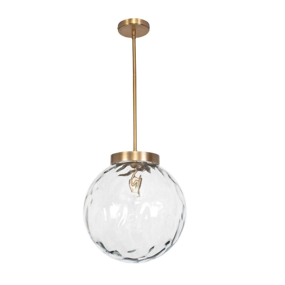 Modern European furniture - Watered Glass Sphere Pendant Lamp - www.oroa.com