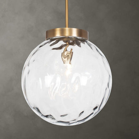 Modern European furniture - Watered Glass Sphere Pendant Lamp - www.oroa.com