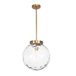 Modern European furniture - Watered Glass Sphere Pendant Lamp - www.oroa.com