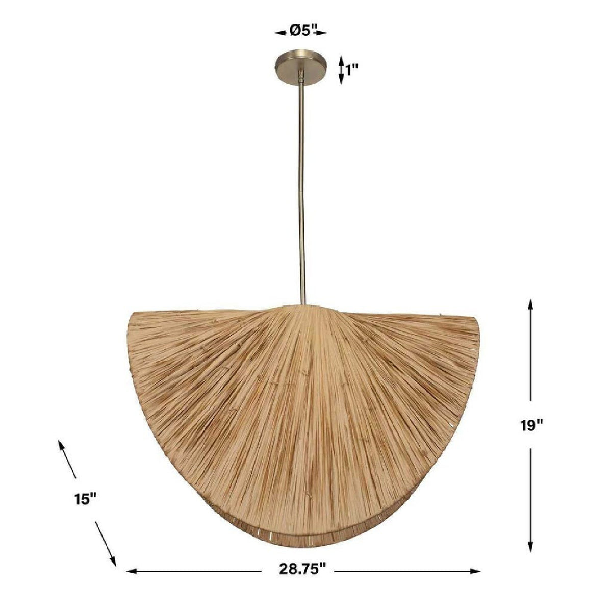 Modern European furniture - Natural Raffia Pendant Lamp - www.oroa.com