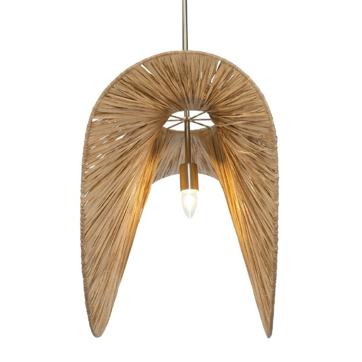 Modern European furniture - Natural Raffia Pendant Lamp - www.oroa.com