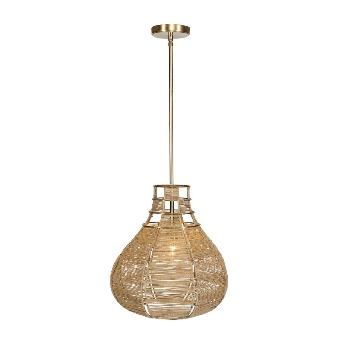 Modern European furniture - Natural Rope Pendant Lamp - www.oroa.com