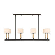 Modern European furniture - White Linen 8-Light Chandelier - www.oroa.com