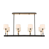 Modern European furniture - White Linen 8-Light Chandelier - www.oroa.com