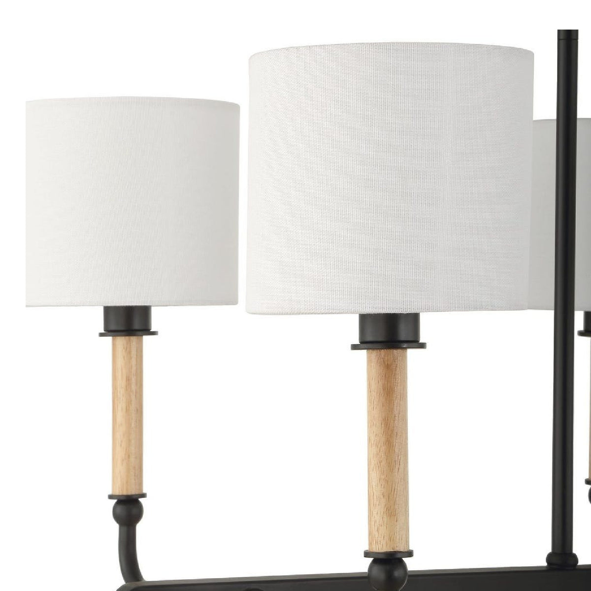 Modern European furniture - White Linen 8-Light Chandelier - www.oroa.com