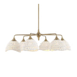 White Wood Beads 6-Light Chandelier | Uttermost Biddeford - www.oroa.com