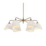 White Wood Beads 6-Light Chandelier | Uttermost Biddeford - www.oroa.com