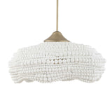Modern European furniture - White Wooden Beads Pendant Lamp - www.oroa.com