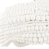 Modern European furniture - White Wooden Beads Pendant Lamp - www.oroa.com