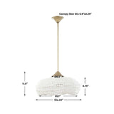Modern European furniture - White Wooden Beads Pendant Lamp - www.oroa.com