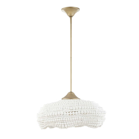 Modern European furniture - White Wooden Beads Pendant Lamp - www.oroa.com