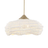 Modern European furniture - White Wooden Beads Pendant Lamp - www.oroa.com