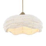 Modern European furniture - White Wooden Beads Pendant Lamp - www.oroa.com