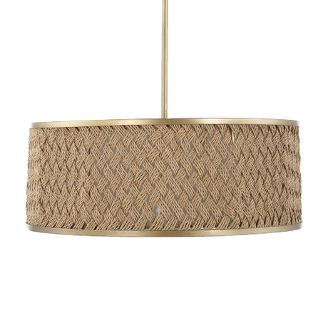 Modern European furniture - Woven Rattan 4-Light Pendant Lamp - www.oroa.com