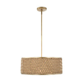 Modern European furniture - Woven Rattan 4-Light Pendant Lamp - www.oroa.com