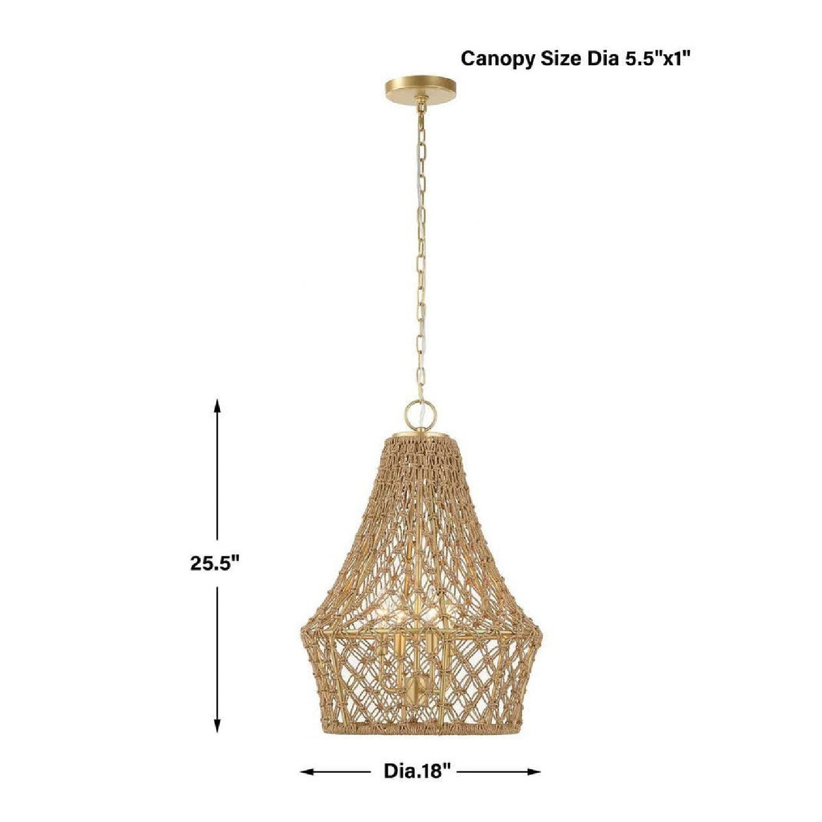 Modern European furniture - Knotted Beige Rope Pendant Lamp - www.oroa.com