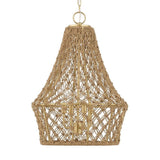 Modern European furniture - Knotted Beige Rope Pendant Lamp - www.oroa.com