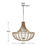 Twisted Rope Wrapped Pendant Lamp | Uttermost Lovelock - www.oroa.com